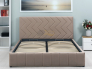 Кровать 140 Милана арт. Фрэш латте (бежевый кофейный)