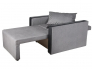 Кресло-кровать Милена с подлокотниками велюр серый