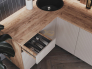 Кухня Оливия NEW 1,4*2,4 Кашемир, Дуб Крафт