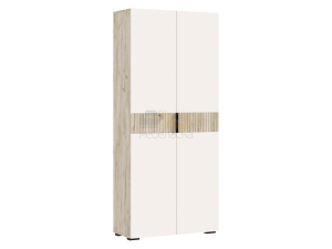 Шкаф 2-х створчатый (800) Роджинамиф Кашемир, Крафт серый