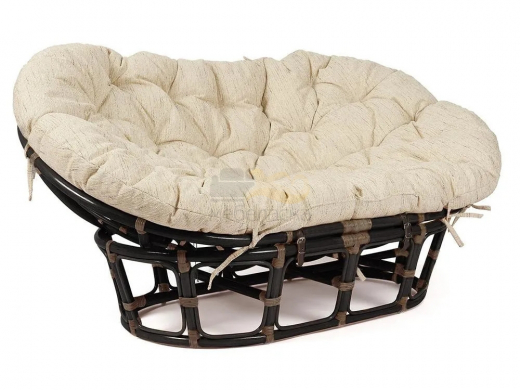 Кресло Mamasan 23/02 W Antique brown с подушкой