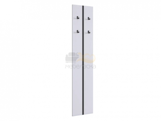 Вешалка 2 Мерси белое дерево