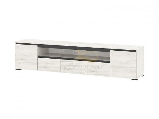 Тумба 2250 2С3Я Гретта дуб крафт белый/антрацит