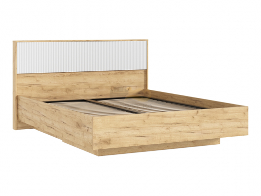 Кровать парящая 1600 Марвэл (с ПМ) Браш Вайт, Дуб Крафт