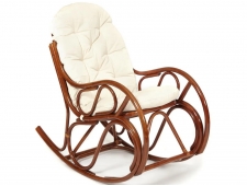 Кресло-качалка Vienna разборная с подушкой орех